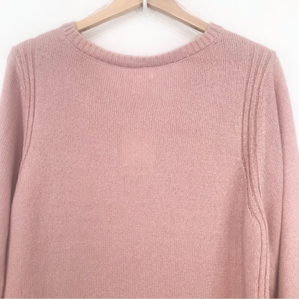 LC Lauren Conrad Pink White Unicorn Sparkle Knit Crew Neck Pullover Sweater - Picture 9 of 15